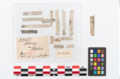 Etikett zu Zinnfolienstreifen (NHMW-PRAE-025455)